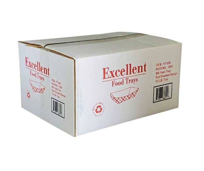 Eco-Craze - Food Trays - 1/2 lb - #50