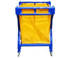X-Frame - Laundry Cart - Blue Plastic Frame - Yellow Plastic Bag - Y1508