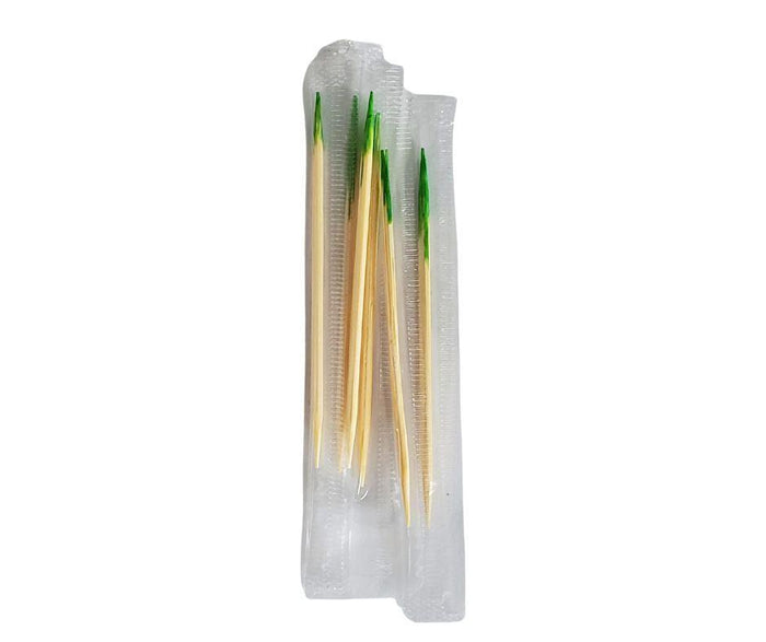 Eco-Craze - Bamboo Toothpick - Mint - Cello Wrap - C2-65M