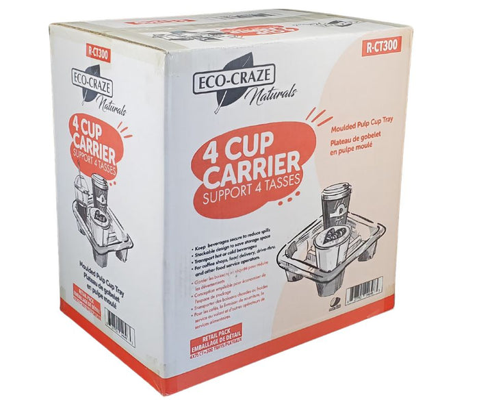 Eco-Craze - 4 Cup Carrying Tray - Retail
