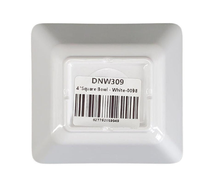 Melamine Square Bowl - White - 4
