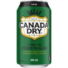 Canada Dry Ginger Ale Zero Cans