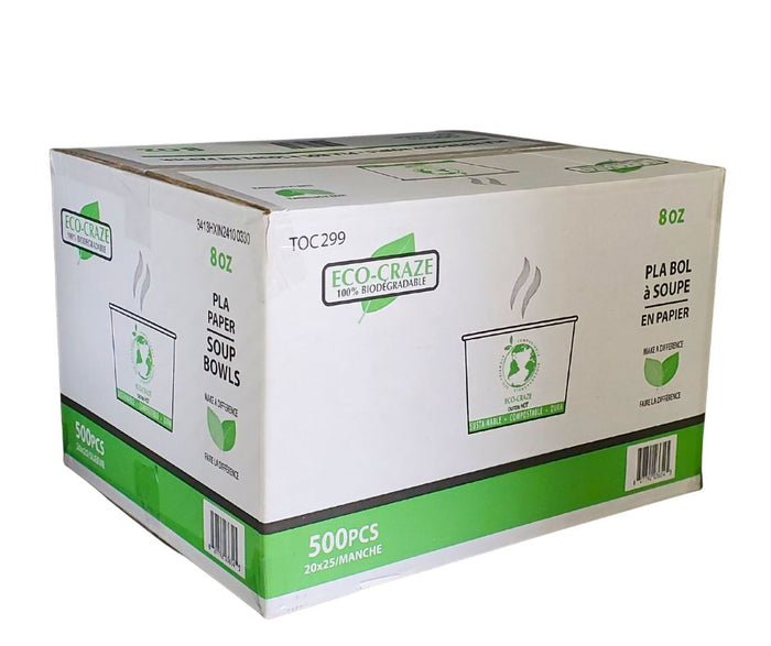 CLR - Eco-Craze - PLA - 8oz Soup Paper Cups