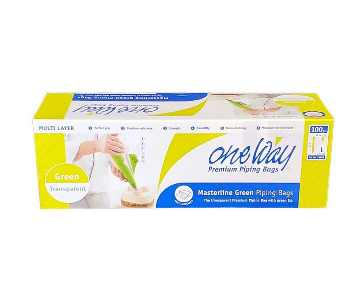 One Way Masterline Green Piping Bag - 21