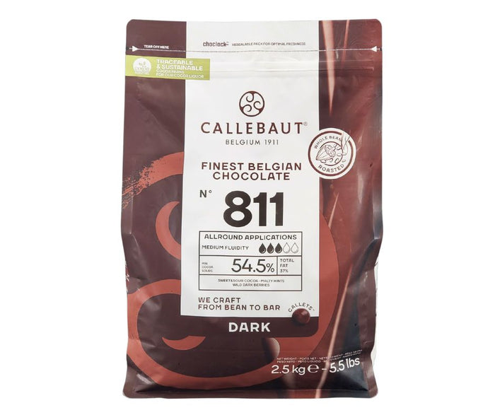 Callebaut Dark Chocolate Callets, 811