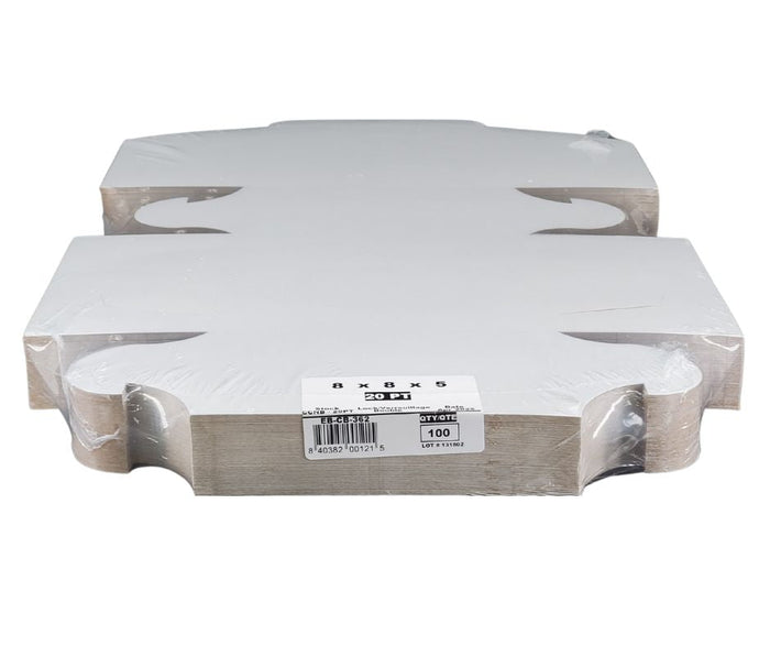 EB - White Cake Boxes - 8x8x5