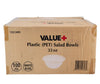 Value+ - 32oz Salad Bowl - PET - White