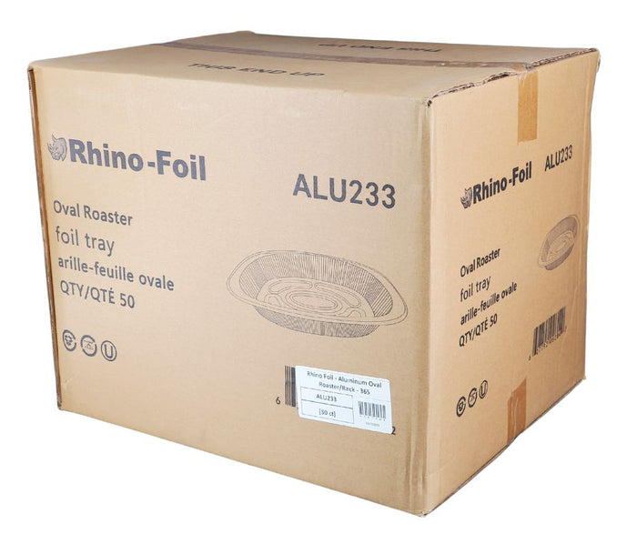 Rhino-Foil Aluminum Oval Roaster Foil Tray