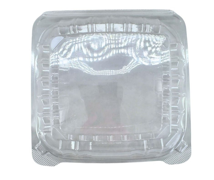 Value+ - Dual Lock - 8in Medium Clear Hinged Containers - CV881