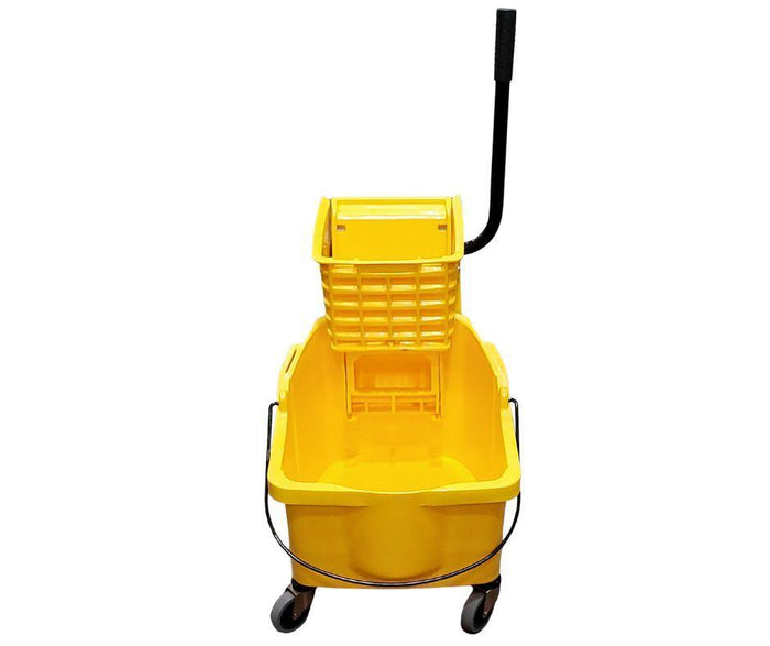 Spartano - 32L Mop Bucket with Side Press Wringer - Yellow - 4937