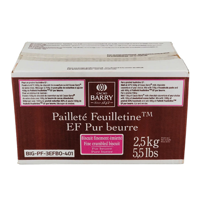 Cacao Barry - Fine Crumbled Biscuit with butterfat - Halal - 2.5kg