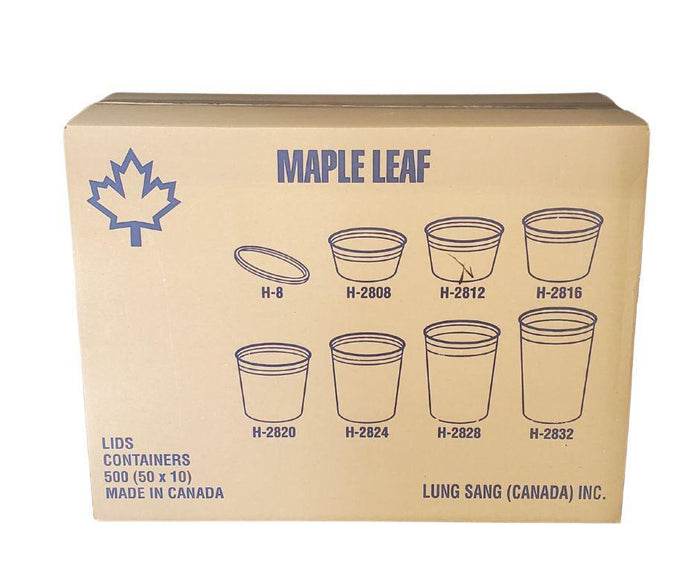 Maple - H2812 - Heavy Duty Deli Container - 12oz