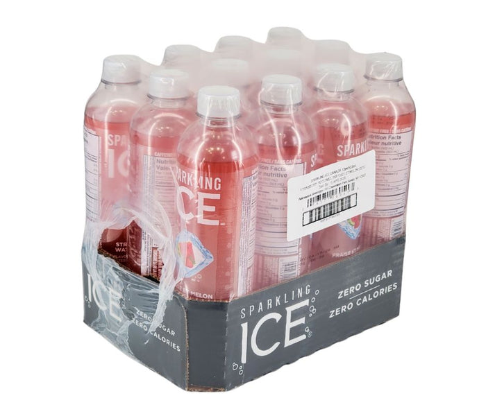 Sparkling Ice - Water Drink - Strawberry Watermelon - Bottles