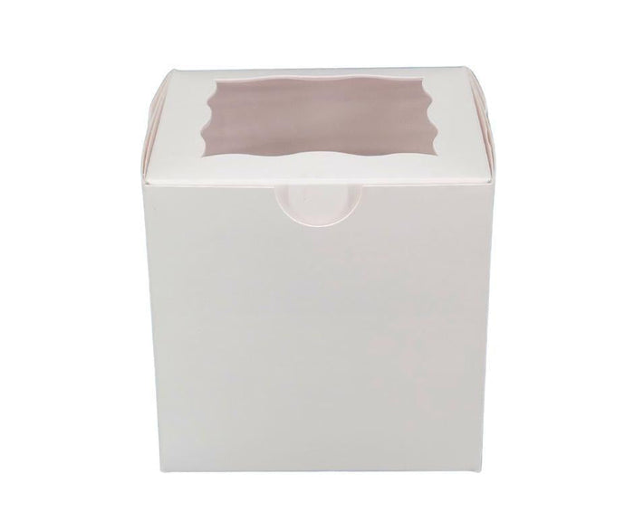 VSO - EB - Cup Cake Box with Window - White - 4x4x4