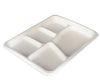 Eco-Craze - Bagasse - 5 Compartment Plate