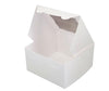 EB - 7 x 7 x 4 - 4 Cupcake Box with Window - White - 5281A