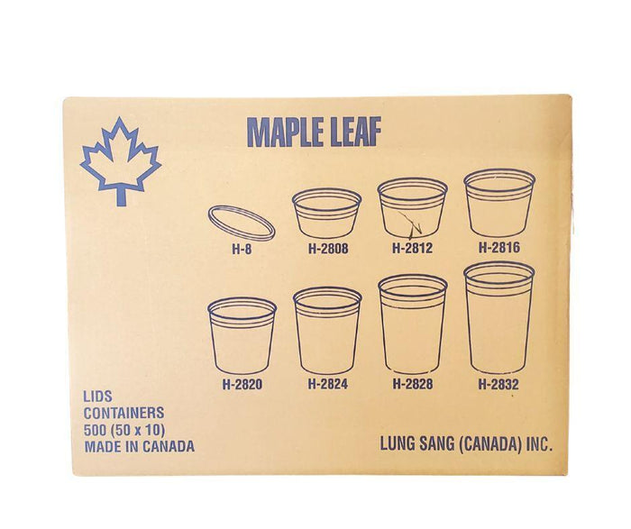 Maple - H2812 - Heavy Duty Deli Container - 12oz