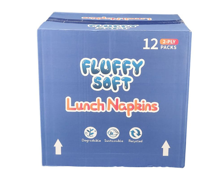 Fluffy Soft - Lunch Napkins - 2 ply - White