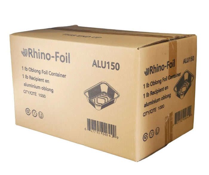 Rhino-Foil - 1 lb Oblong - Aluminium Foil Container