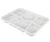 CLR - 6 Compartment - Thali Tray - 50 ct