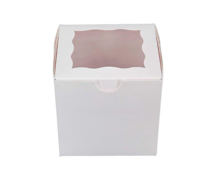 VSO - EB - Cup Cake Box with Window - White - 4x4x4