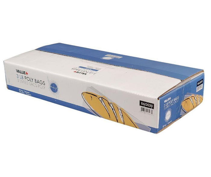 Value+ - Poly Bags - 3 lb