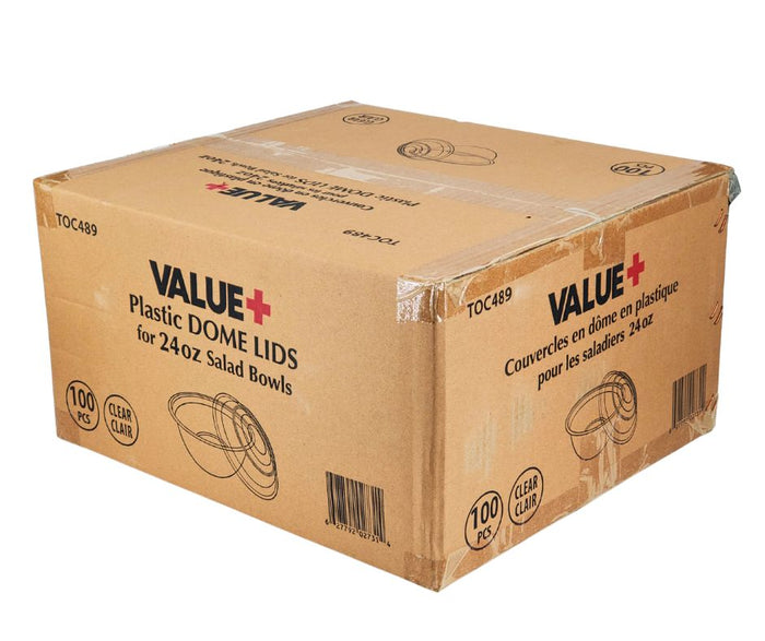 Value+ - Clear Dome Lid for 24oz Salad Bowls
