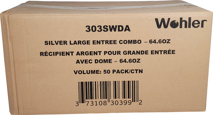 CLR - Wohler - Large Silver Entre Container W/Lid