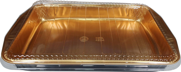 HFA - Rectangular Gourmet To Go With Lids - Black+Gold - Large - 4204-80-25WLDL