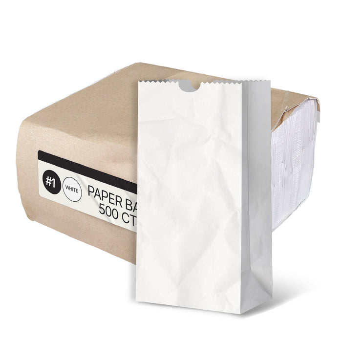 Paper Bags - White - #1 - Made in Canada