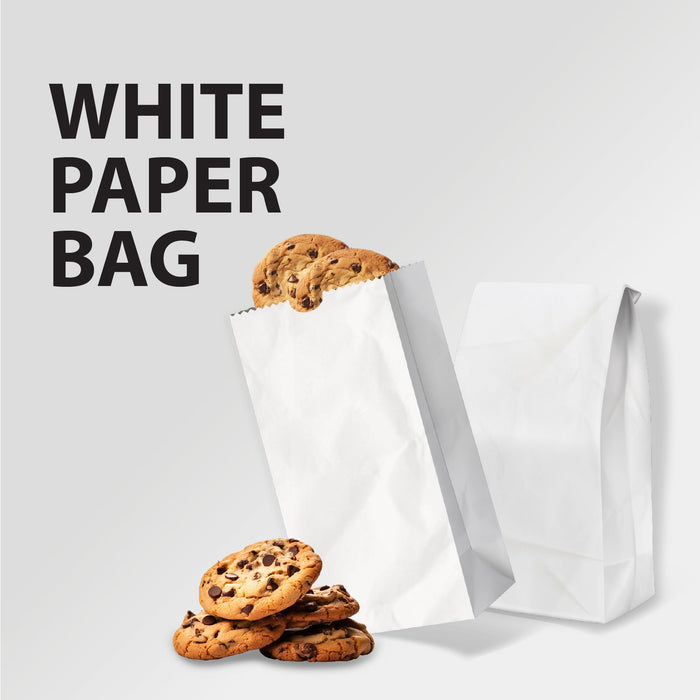 Paper Bags - White - #2 - Made in Canada