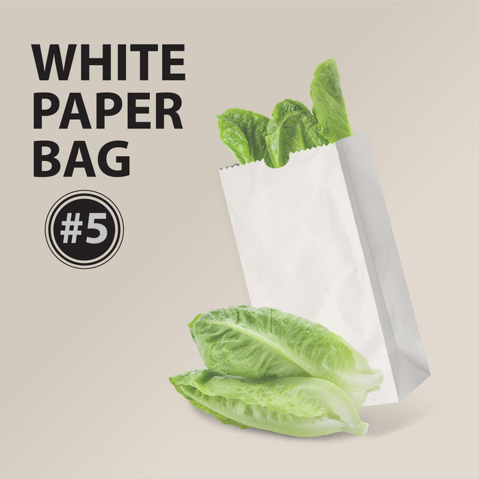 Paper Bags - White - #8 - Made in Canada