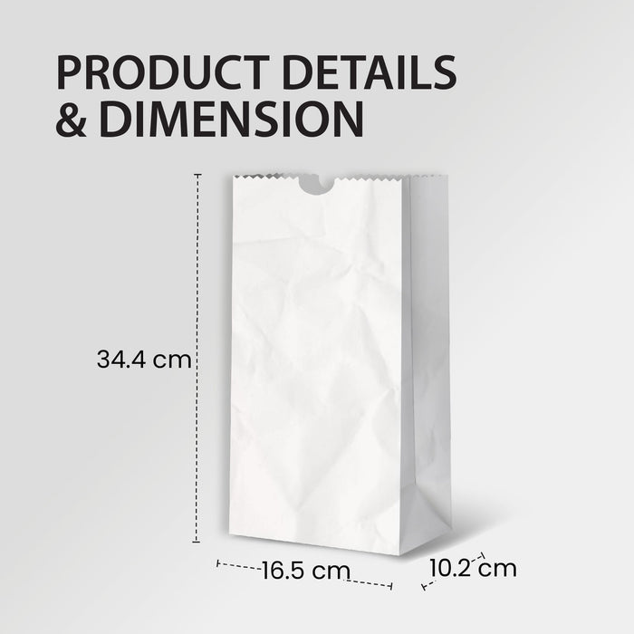 Paper Bags - White - #10 - Made in Canada