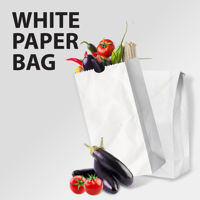 Paper Bags - White - #14 - Made in Canada
