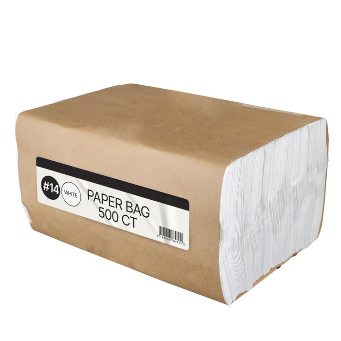 Paper Bags - White - #14 - Made in Canada