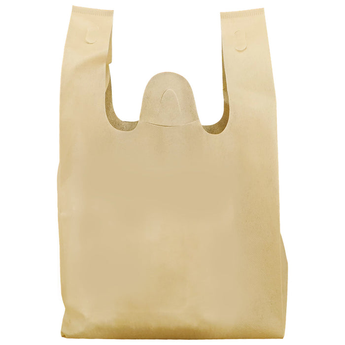 Eco-Craze Kraft Reusable T-Shirt Shopping Bags - 12