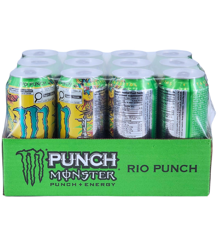 Monster - Rio Punch - Enery Drink - Cans