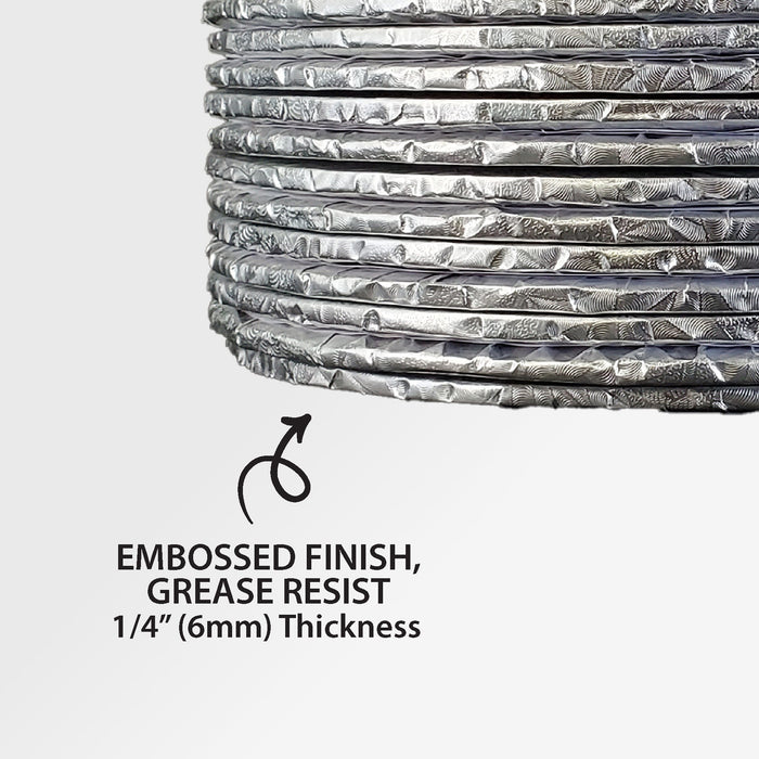 Decora - Cake Board - Round - Silver - 8x1/4