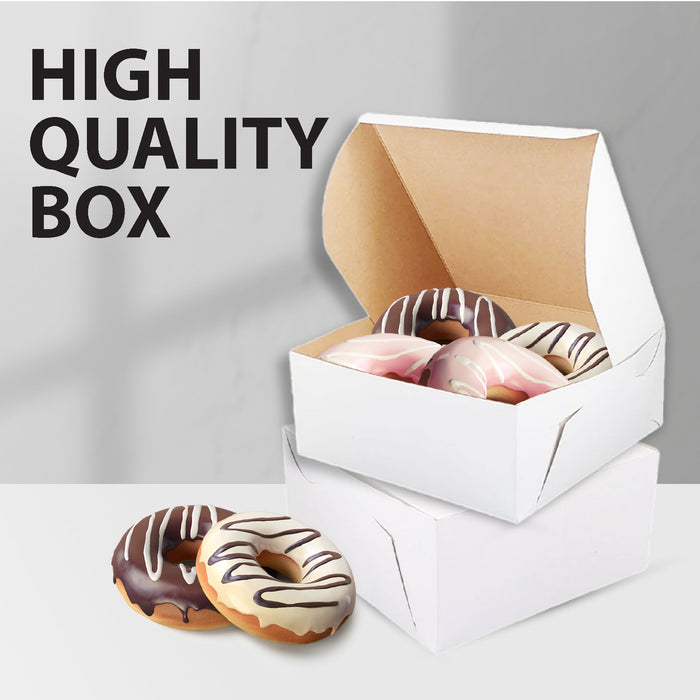 EB - White Cake Boxes - 6x6x2½