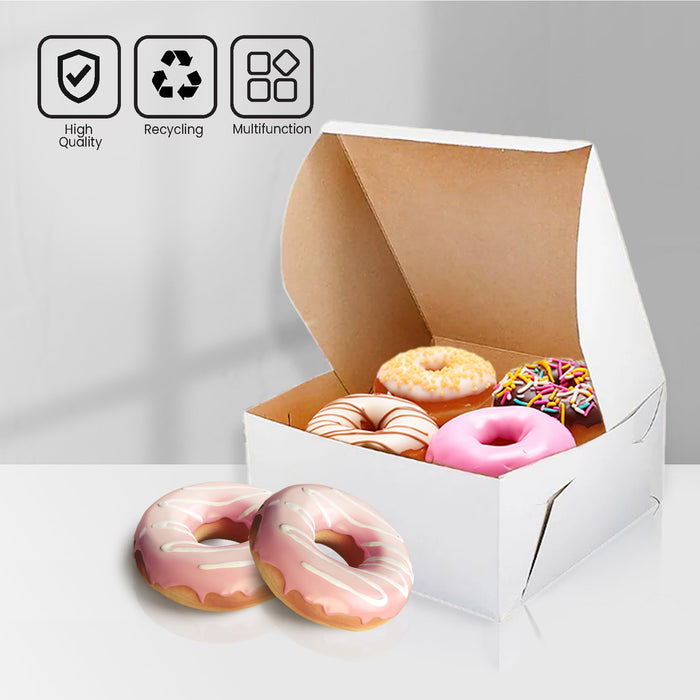 EB - White Cake Boxes - 8x8x5