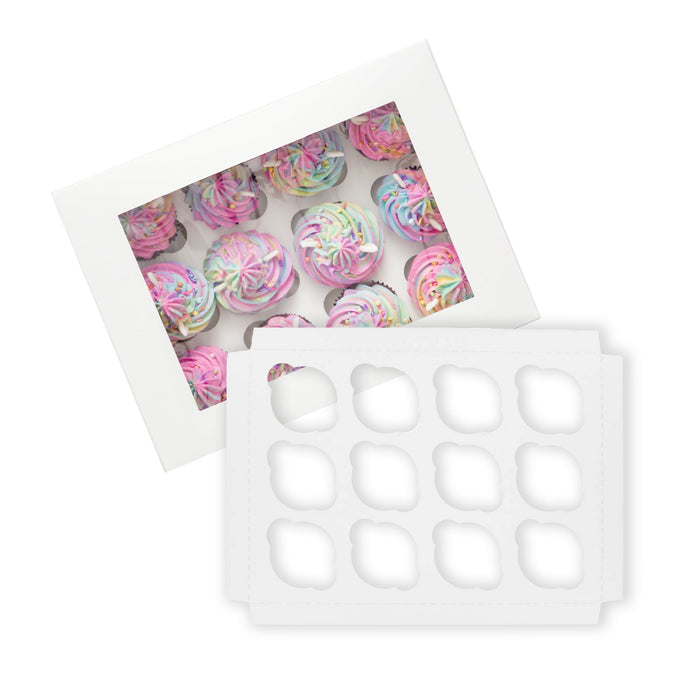 EB - 14 x 10 x 4 - 12 Cupcake Insert Fits Box - White - 5284I