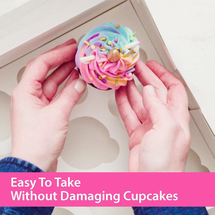 EB - 14 x 10 x 4 - 12 Cupcake Insert Fits Box - White - 5284I