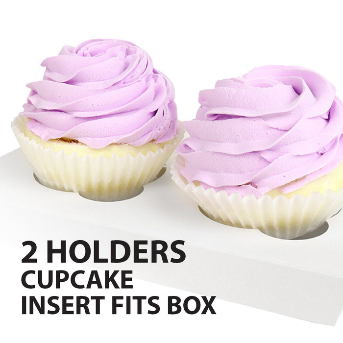 EB - 8 x 4 x 4 - 2 Cupcake Insert - White - 5280I