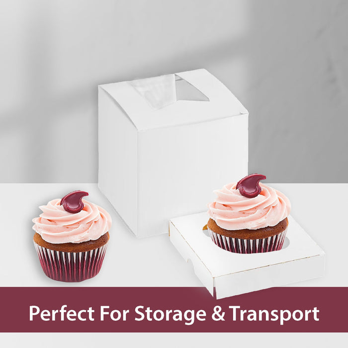EB - 4 x 4 x 4 - Single Cupcake Insert Fits - White - 5279I
