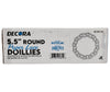 Decora Round Paper Lace Doillies - White, 5.5