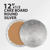 Enjay - Cake Board - Round - Silver - 12x1/2