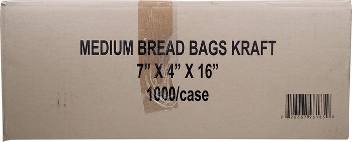 Atlas - CP Bread Bag 7x4x16 Kraft Printed Paper Medium