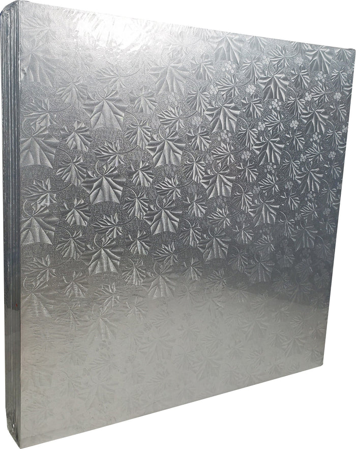Decora Square Cake Board - Silver, 18