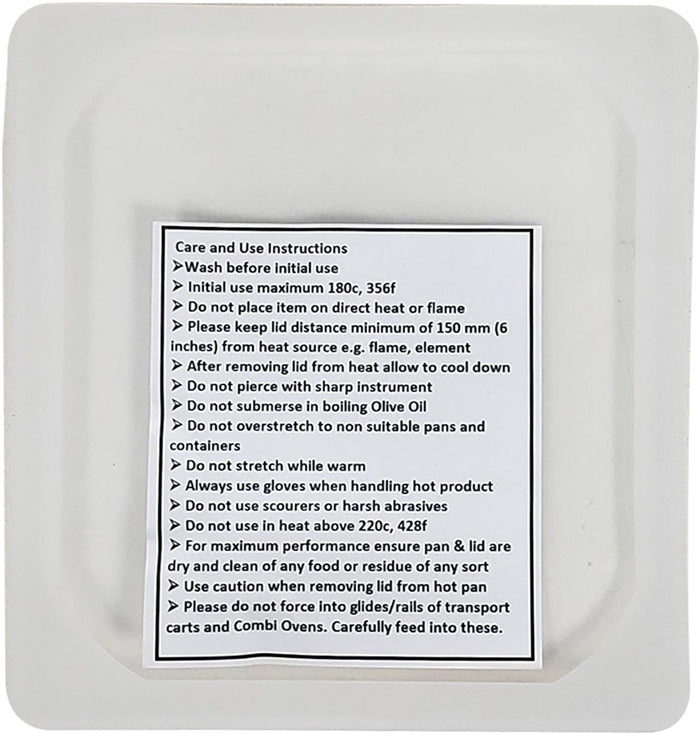 Flexsil Food Pan Lid - 1/6 Size