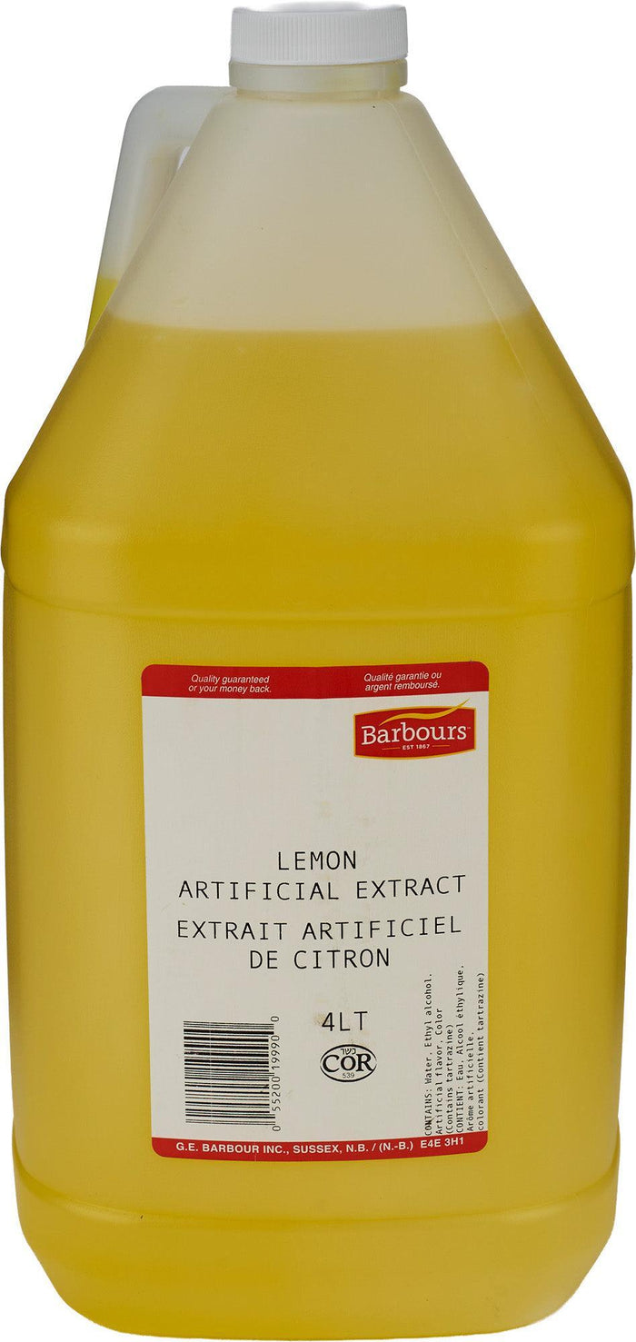 Barbours - Lemon Extract - 4 L